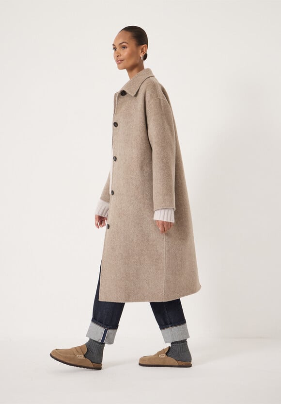 Edie Pure Wool Double Faced Coat